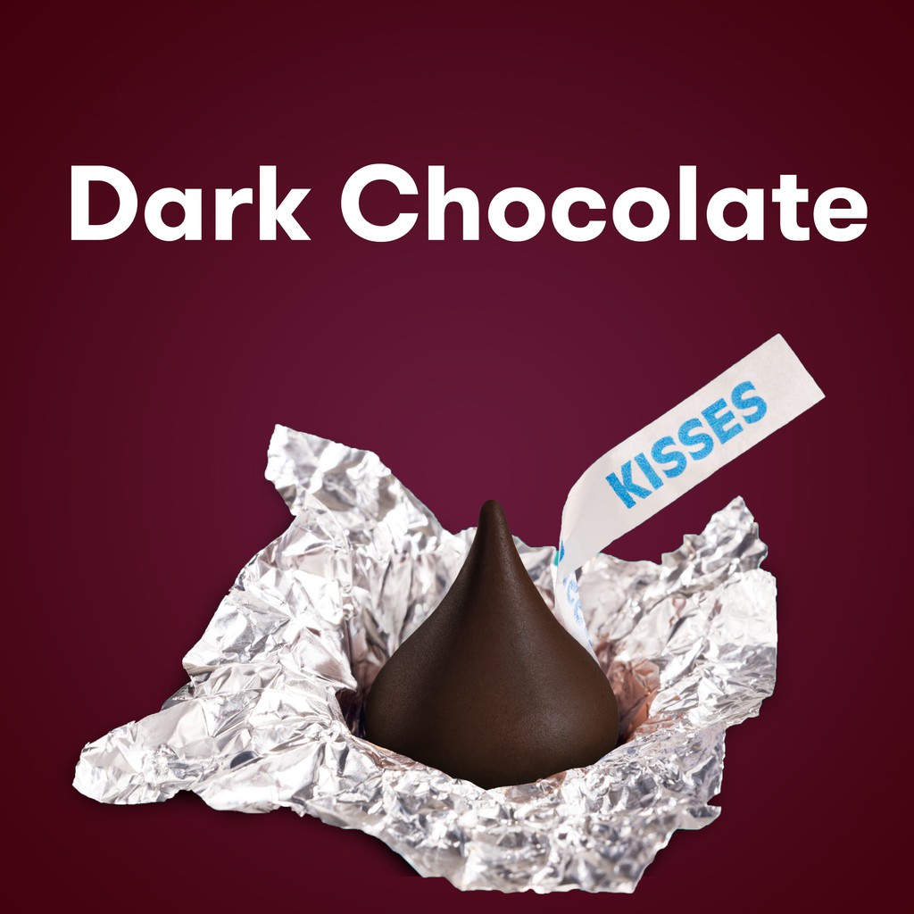 Socola Hershey Kisses Tím Đắng Lớn - Socola Mỹ