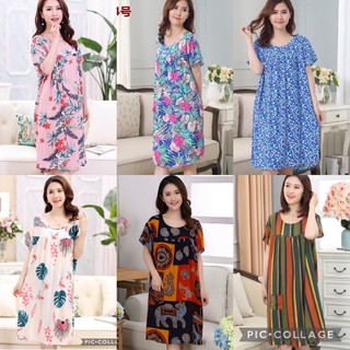 Đầm lanh, váy lanh mùa hè mặc nhà từ 40-80kg (ảnh video thật)