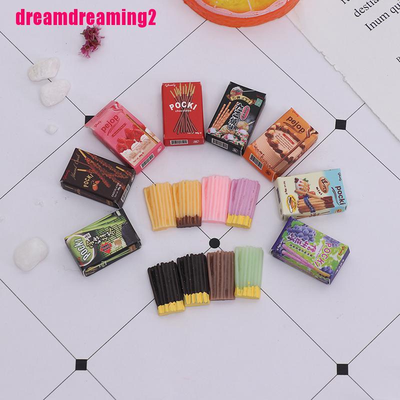 8 Bánh Quy Mini Tỉ Lệ 1 / 12 Trang Trí Nhà Búp Bê