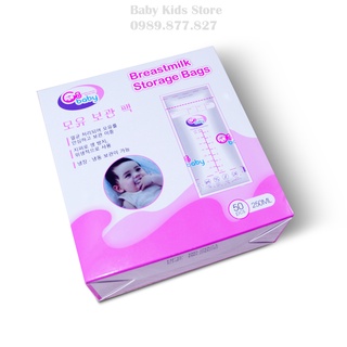 combo 100 túi trữ sữa GB baby Hàn Quốc dung tích 250ml free BPA an toàn cho bé
