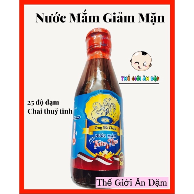 Nước Mắm GIẢM MẶN Bé Ăn Dặm Ông Bà Cháu Thiên Ngư
