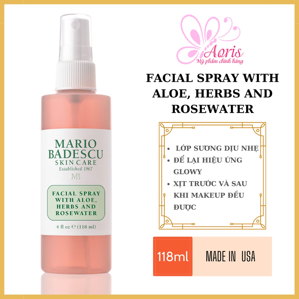 Bộ cải thiện và phục hồi da Mario Badescu The Icons 2 trong 1