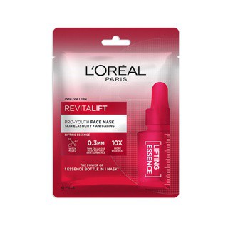 Loreal - Mặt nạ giấy dưỡng chất cô đặc L'Oreal Paris Revitalift Pro-Youth Face Mask 30g