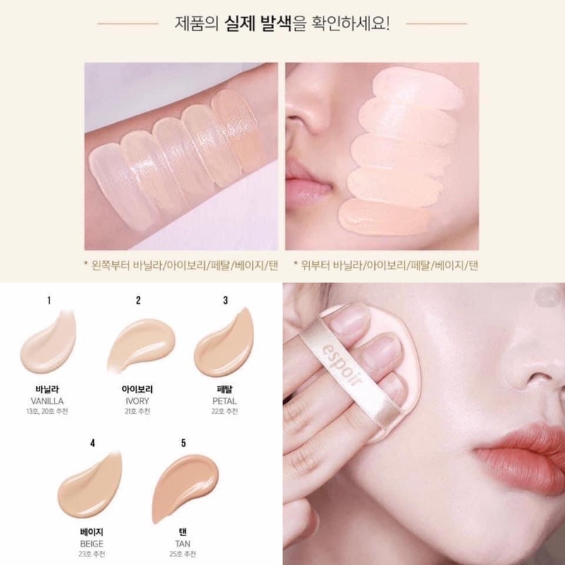 Phấn Nước Espoir Taping Cover Cushion SPF25+PA+++