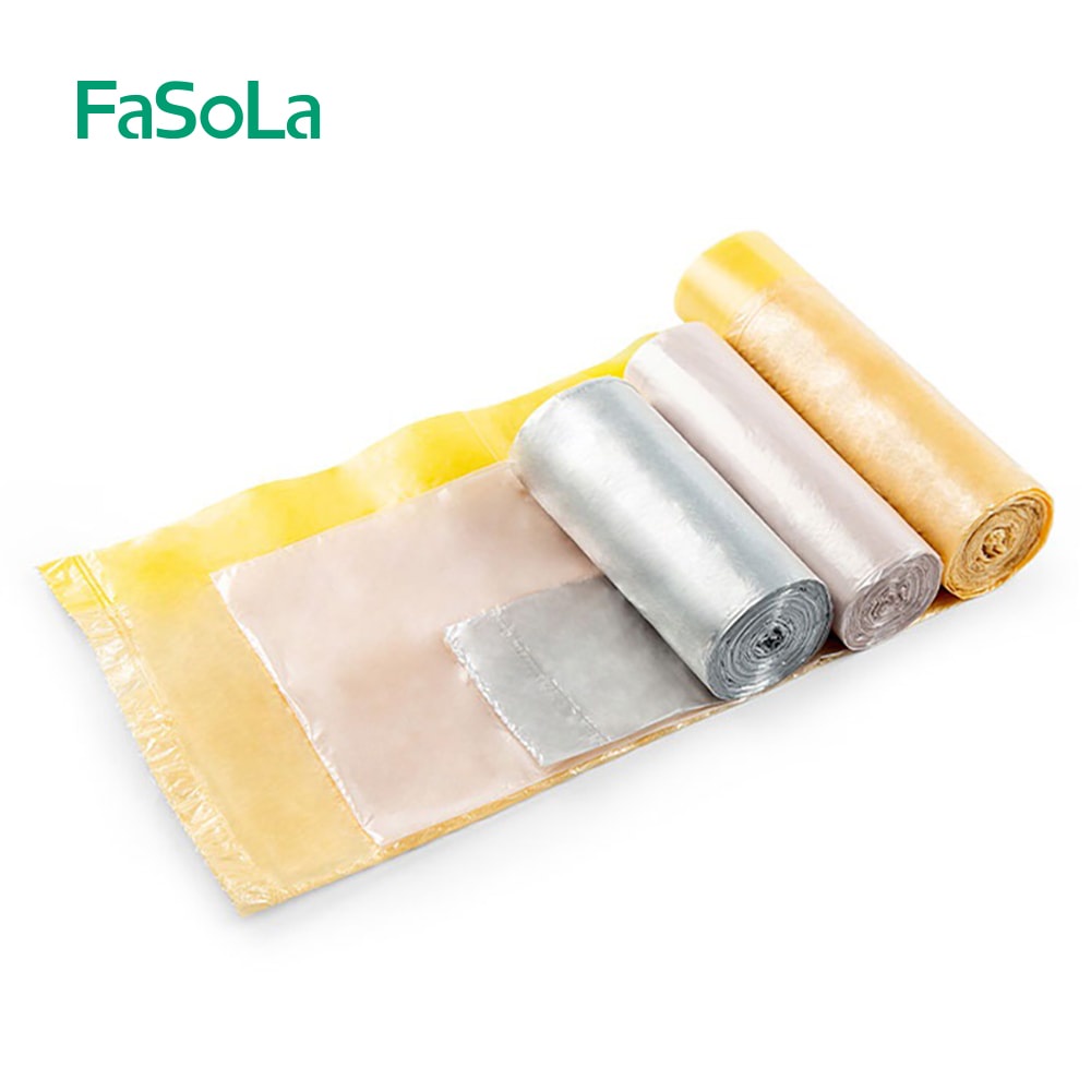 Túi đựng rác màu ánh kim FASOLA (bộ ba cuộn) FSLQJ-0136