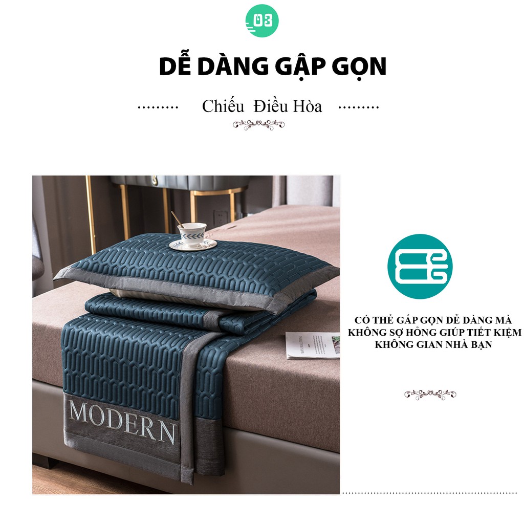 Chiếu điều hòa Tencel 5D cao cấp, Chiếu điều hòa cao su non UGG sang trọng - Otama Bedding