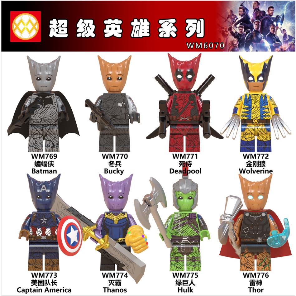 Mô Hình Lego Nhân Vật Siêu Anh Hùng Marvel