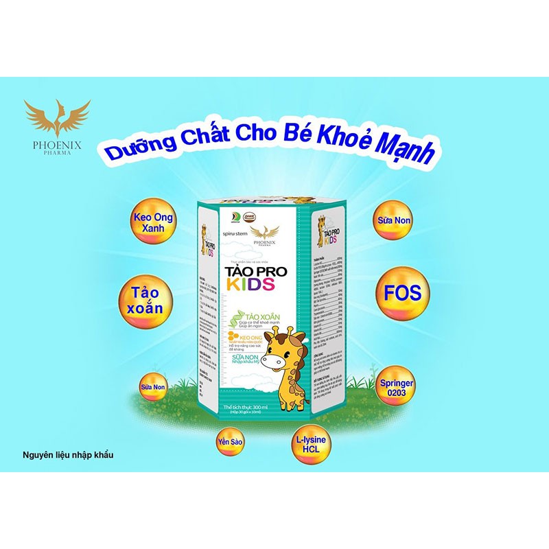 Tảo Pro Kids - giúp bé ăn ngon, ngủ ngon