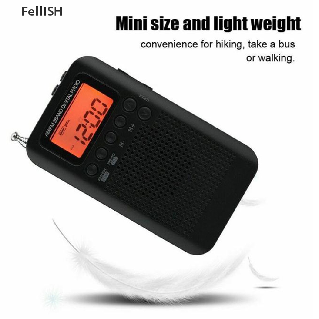 Radio AM / FM Mini Bỏ Túi Kèm Tai Nghe Tiện Dụng 439br