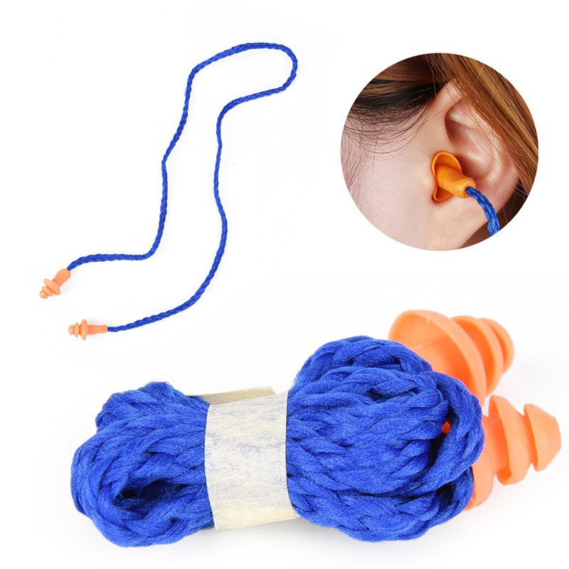 10 Nút Bịt Tai Bằng Silicone Mềm Có Thể Tái Sử Dụng