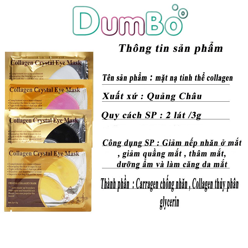 Miếng dán mắt Chăm Sóc Da Mắt Collagen chống lão hóa Kem chống bọng mắt chống thâm quầng | BigBuy360 - bigbuy360.vn