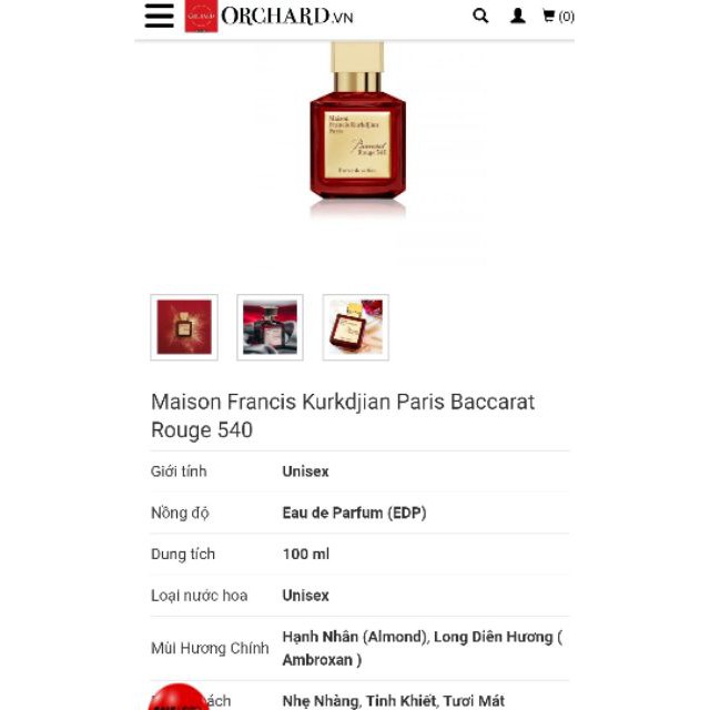 𝐑Ẻ Sale NEW HOT SALE 🍁 Nước hoa Maison Rouger 540/OUD _70ml . Chính Hãng Có BH 🍁 , . , . : ⚡ . ˇ * . ! ' ⁶