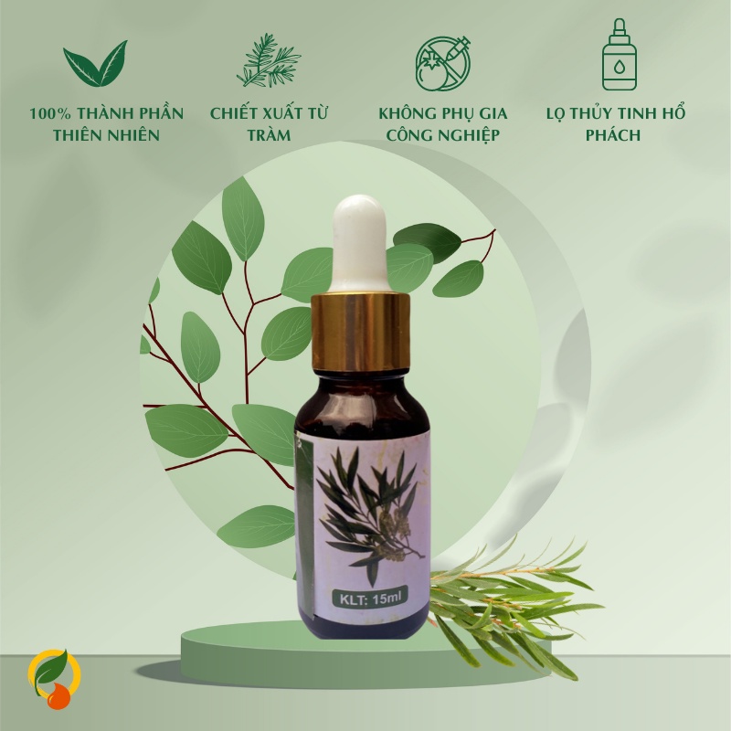 Tinh dầu Tràm essential oil giúp khử mùi, thơm phòng 100% nguyên chất - 10ml