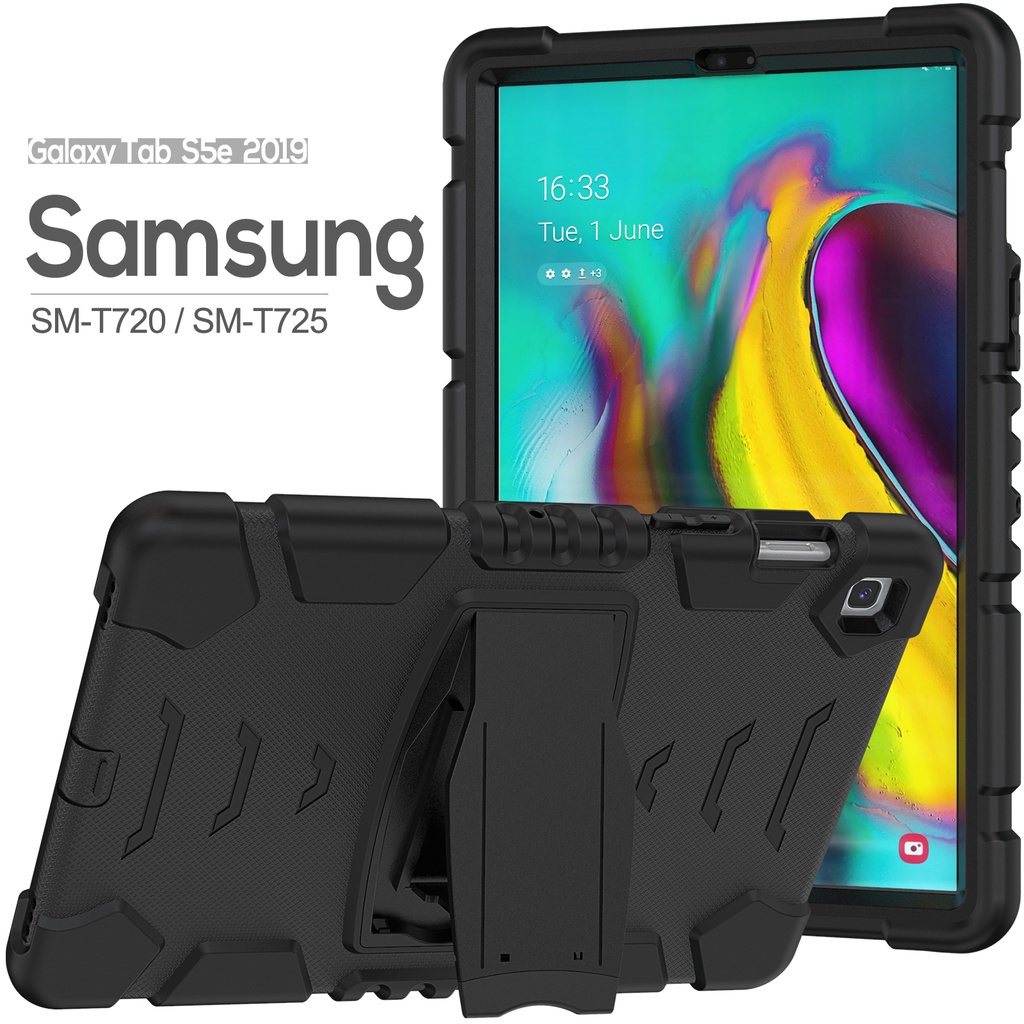 Ốp Máy Tính Bảng Cao Su Cứng Kèm Giá Đỡ 3 Trong 1 Cho Samsung Galaxy Tab S5e 10.5 SM-T720