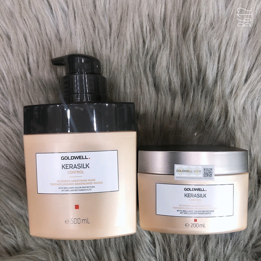 Mặt nạ dưỡng ẩm suôn mượt dành cho tóc khô sơ CONTROL KERASILK GOLDWELL ( hàng chính hãng )