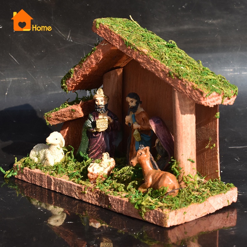 Tượng chúa Jesus Manger trang trí Giáng sinh trong nhà độc đáo