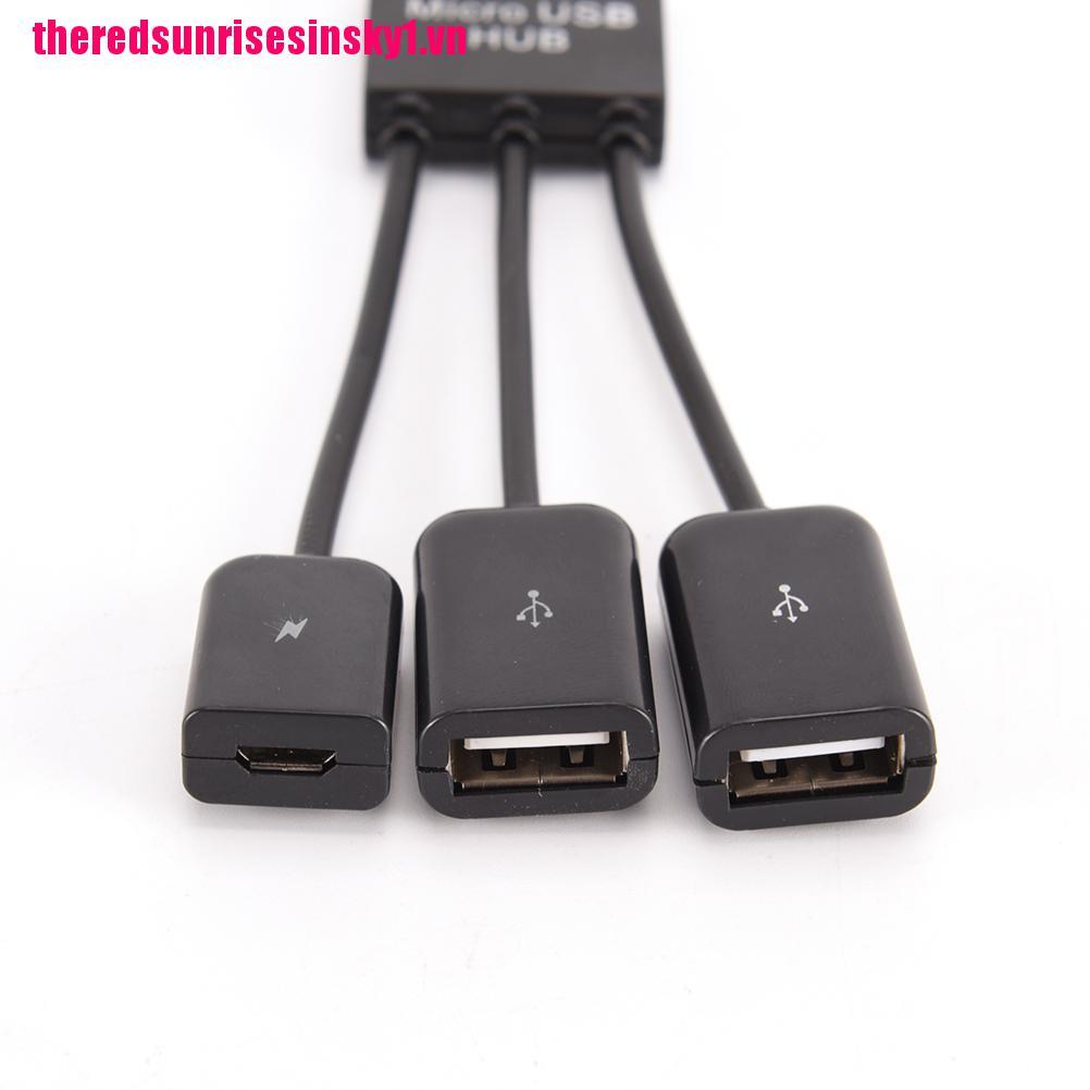 (3C) Giắc Chuyển Đổi Từ Otg Đa Chức Năng Cho Tablet Phone Micro Usb Hub