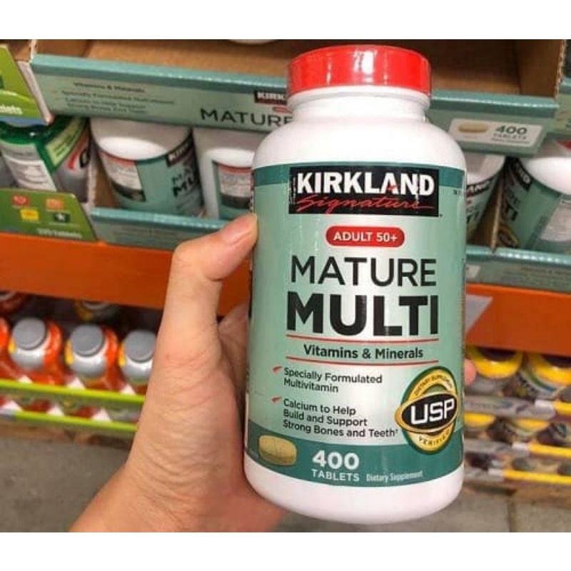 Mature Multi Kirkland Bổ Sung Vitamin Cam Kết Chính Hãng