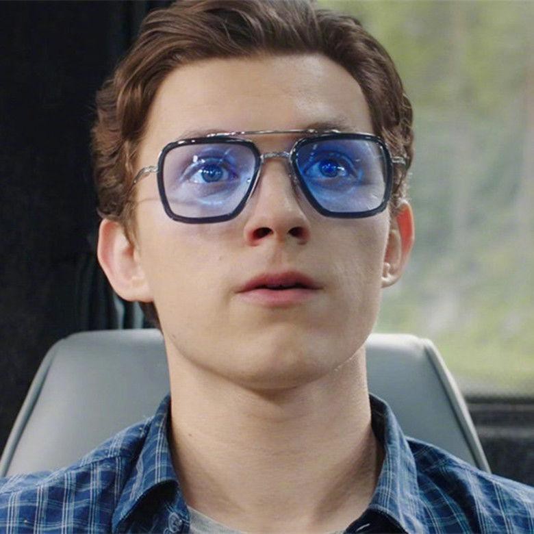 ✶Người nhện đeo kính Iron Man Robert Downey Jr. râm cận thị nam đổi màu điều khiển ánh sáng phân cực