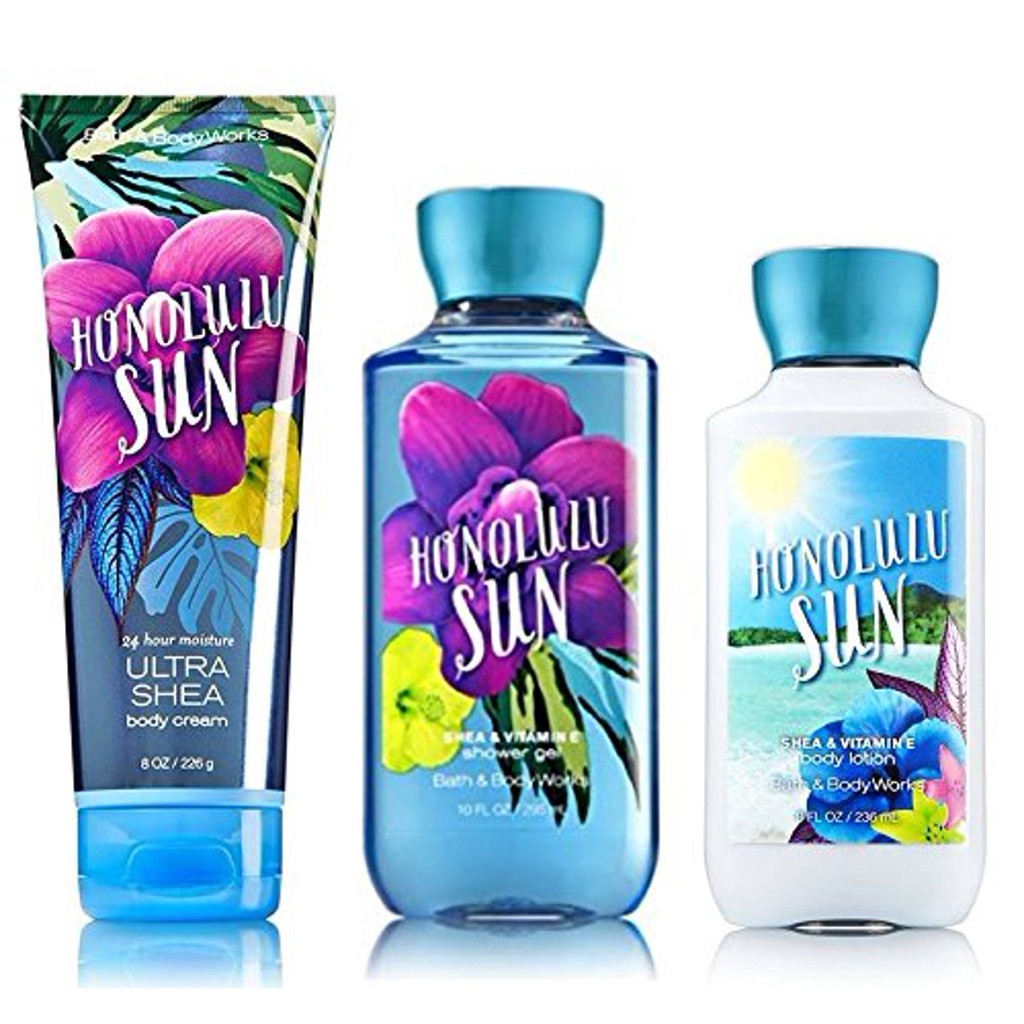 Kem dưỡng ẩm cơ thể Bath &amp; Body Works Honolulu Sun Ultra Shea Body Cream 226g (Mỹ)