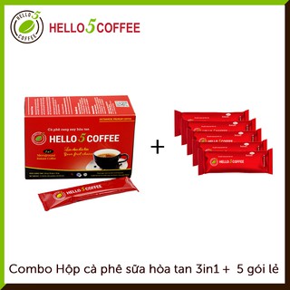 Combo Hộp Cafe sữa hòa tan 3in1 - Kèm thêm 5 gói