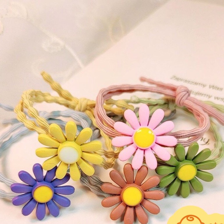 (1 cái) chun buộc tóc dễ thương hàn quốc loại đẹp nhiều màu - dây buộc tóc nơ cute dây chun co giãn