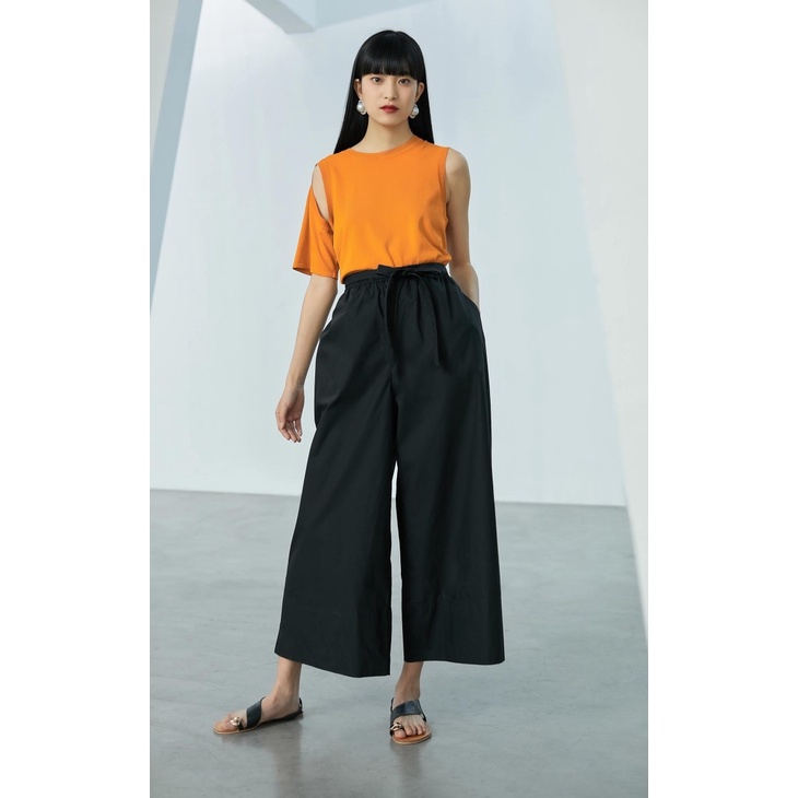 Quần Culottes Cotton dây lưng cạp cao Cho Nữ CoutureMade 321250011