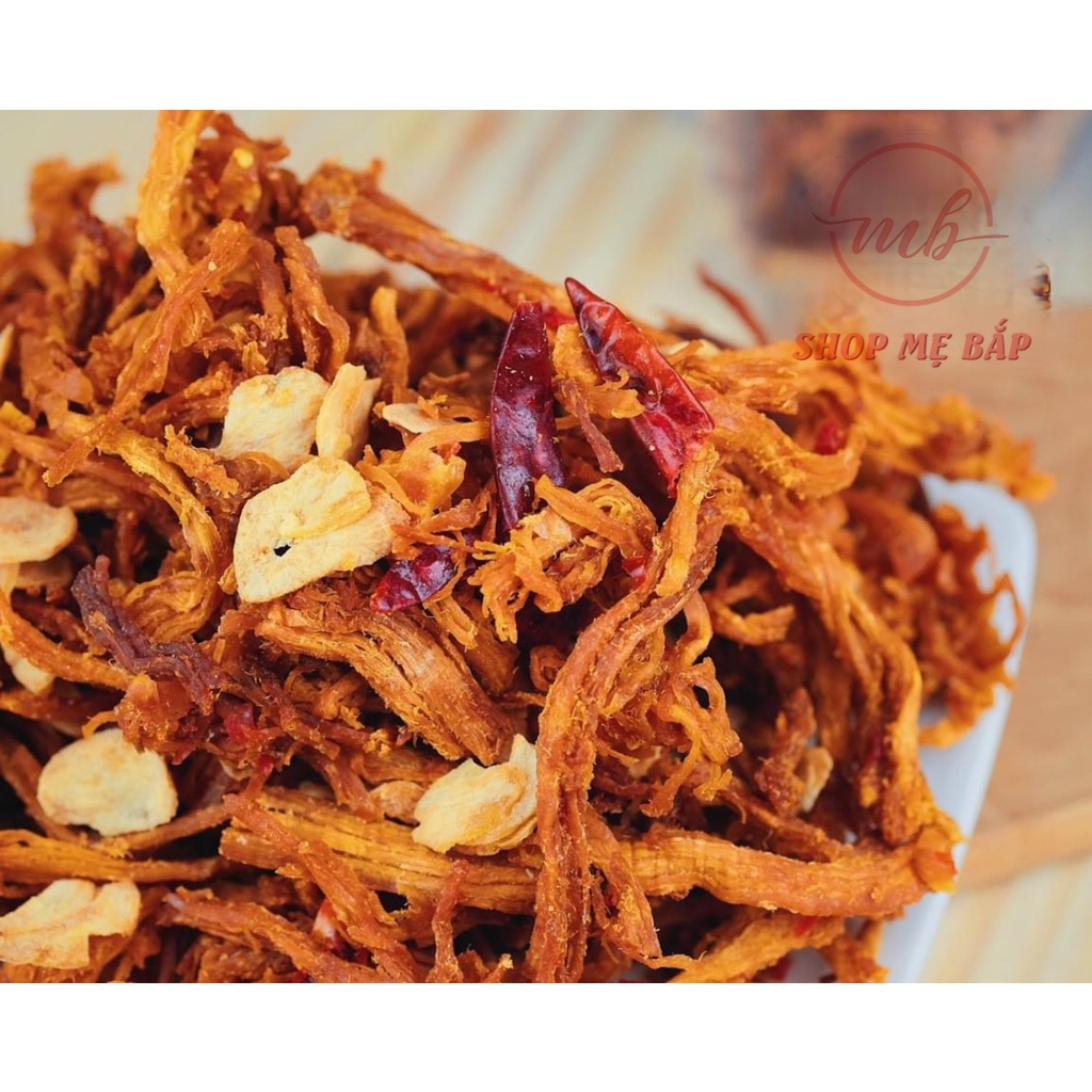 Khô Heo Cháy Tỏi Ớt - Túi 250gram và 500gram - Shop Mẹ Bắp - 100% thịt heo sạch, ảnh thật [Nhà Làm] | BigBuy360 - bigbuy360.vn
