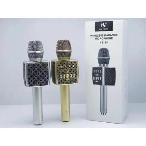 Micro Karaoke Bluetooth YS-95 Tích Hợp Loa Bass - CHÍNH HÃNG - HÚT ÂM ĐỘ VANG TỐT