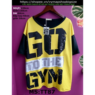 áo thun thái bigsize 50-100kg [ hình thật ] KY28