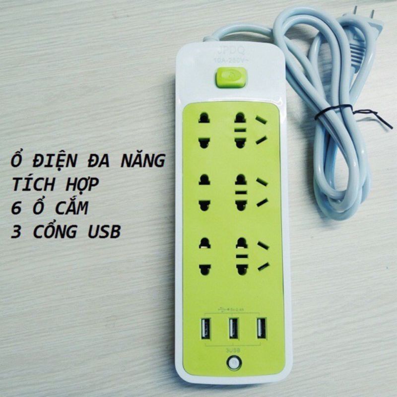 Ổ điện thông minh chống giật, có ổ cắm USB - Smart House