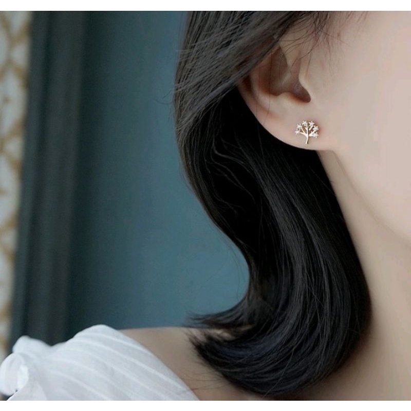 ☀Khuyên tai vàng hình cây sự sống