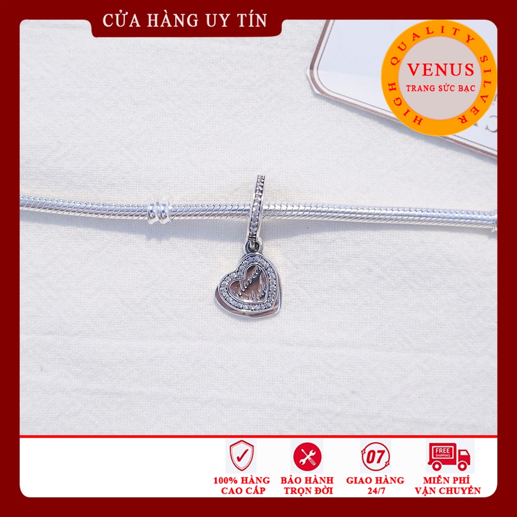 Charm treo Mother bạc 925- Mã sản phẩm VENUST199