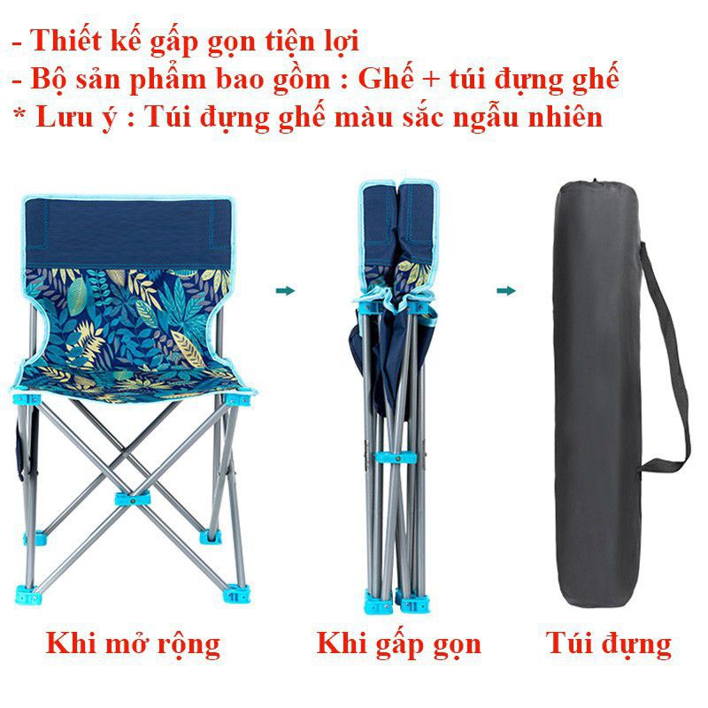 Ghế xếp, ghế câu cá hạ bích gấp gọn mini bỏ túi dễ dàng mang đi du lịch,dã ngoại