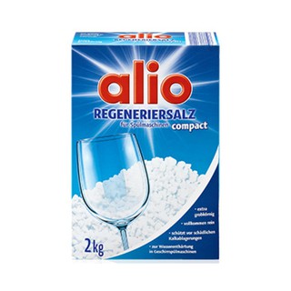 Alio - Muối cho máy rửa Chén, Bát Loại 2kg dùng cho máy rửa bát + Tặng viên Alio