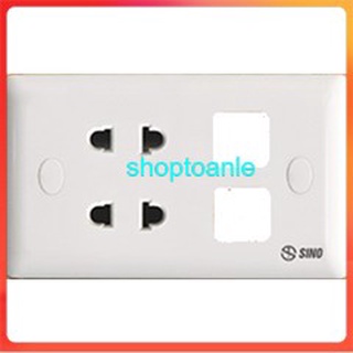 Mặt 2 ổ và 2 lỗ Sino S19