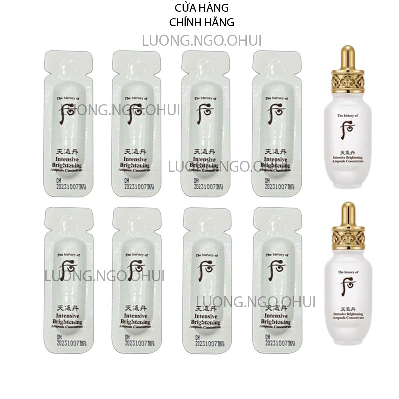 [Mới-Hot] Tinh chất siêu dưỡng trắng mờ sạm nám và trẻ hóa làn da hiệu quả Whoo Brightening Ampoule 1ml