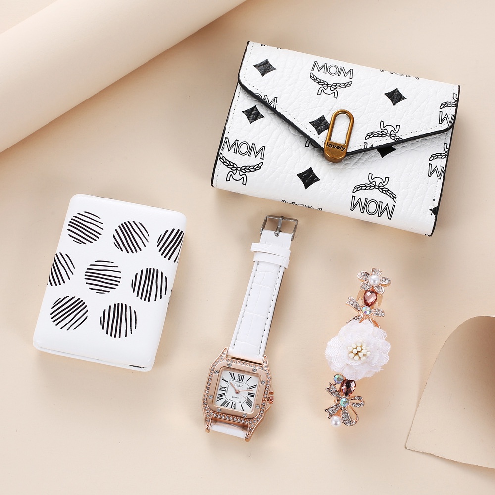 Bộ Quà Tặng Nữ White Thời Trang Cao Cấp, Quà Tặng Bạn Gái Ý Nghĩa Tặng Sinh Nhật, 8/3,20/10, Valentime, Noel