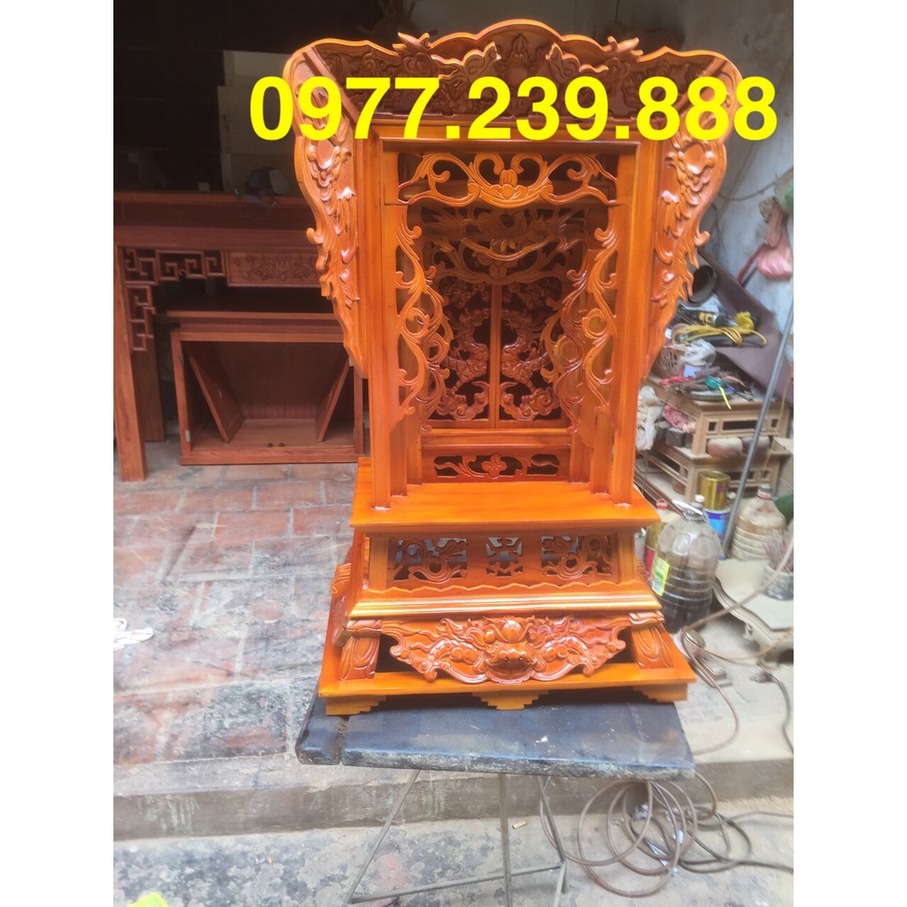 khám thờ gỗ mít 81cm