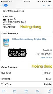 Sữa Kid Essentials cho bé