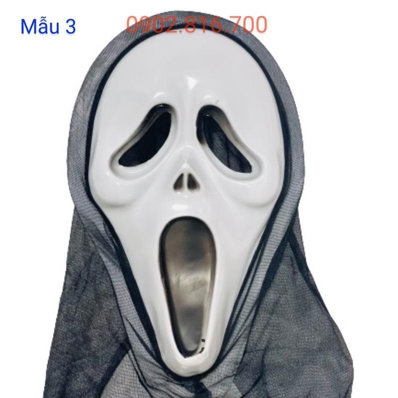 Combo Áo Choàng có nón và găng tay và mặt nạ hình Bộ Xương cho trẻ em người lớn trang phục hóa trang HALLOWEEN