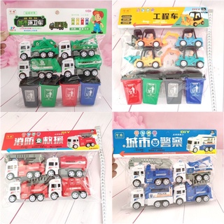 <Bán theo bộ>Mô hình xe đồ chơi chạy đà cho bé