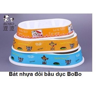 Bát Fit nhựa đôi BoBo đựng thức ăn cho chó mèo