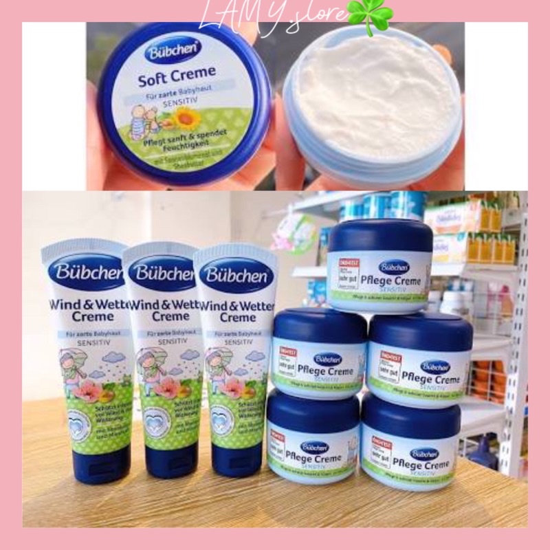 Kem Nẻ Buchen đức cho bé baby, cho trẻ sơ sinh 75ml dạng hũ dạng tuýp bảo vệ làn da của bé