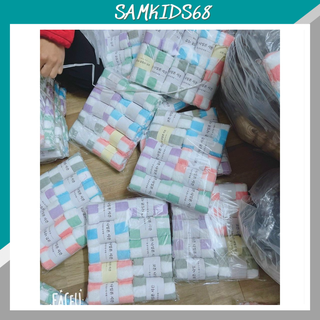 Set 10 chiếc khăn kẻ sọc - khăn đa năng siêu mềm, siêu mịn