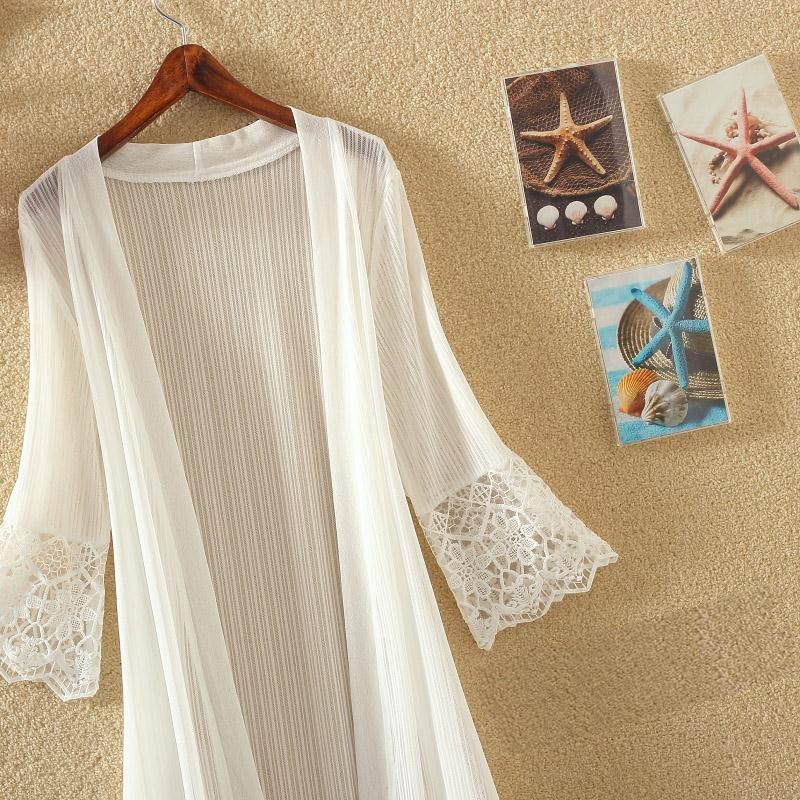 ÁO VOAN PHỐI REN DÁNG DÀI