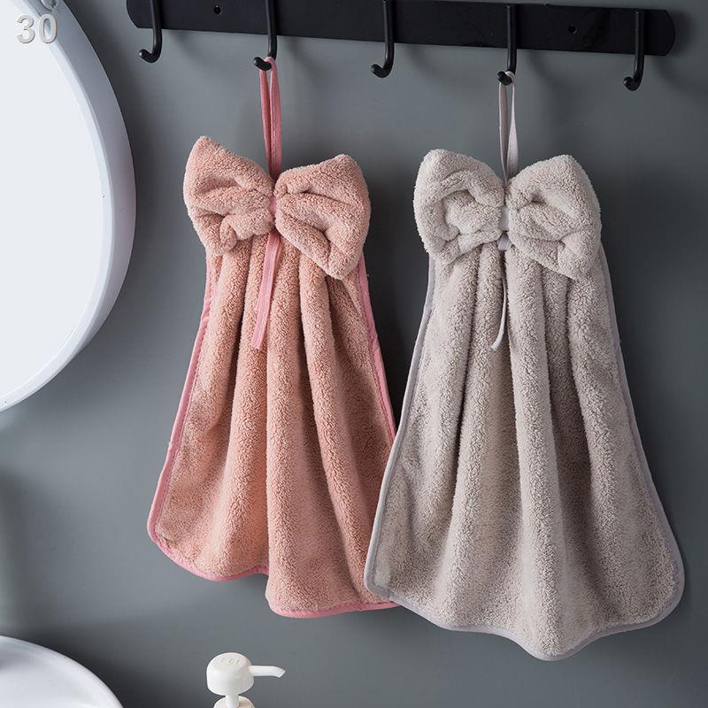 LGửi móc dày khăn lau tay nhà bếp có thể treo thấm nước phòng tắm trẻ em dễ thương vải vụn lớn