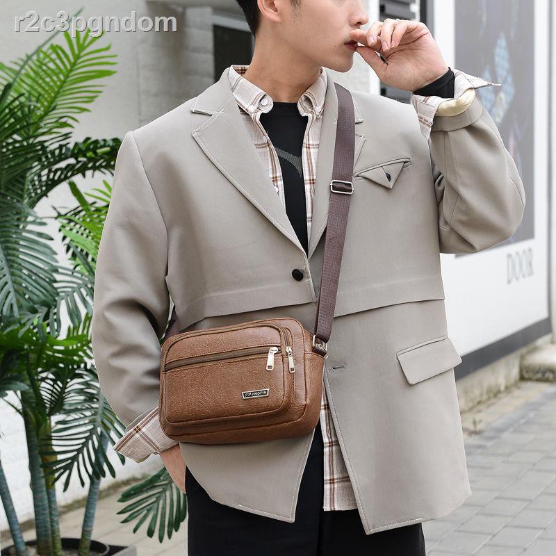 Ví nam công sở đeo vai đơn, dung tích lớn ba lô thông thường bằng da PU chống thấm nước, túi mạnh mẽ và bền