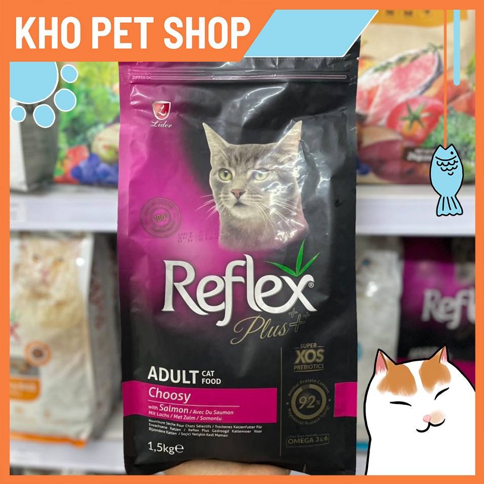 Thức ăn cho mèo Reflex Plus Choosy Salmon (1,5kg)