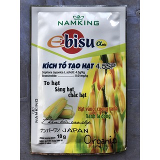 Phân bón nuôi hạt Ebisu [vô gạo nhanh] xanh lá đòng với 2 hoạt chất Sophora japonica L.Schott 4.5SP + Brassinolide 0,01%